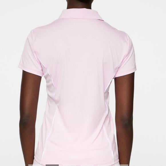 J. Lindeberg Leyla Biograde Jersey Polo Pink Size Medium - Picture 2 of 8